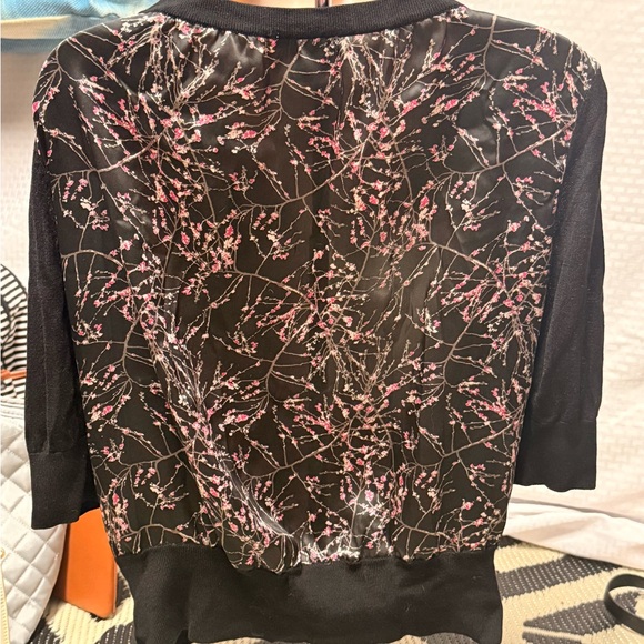 Black Button-Up Cardigan - Picture 3 of 4